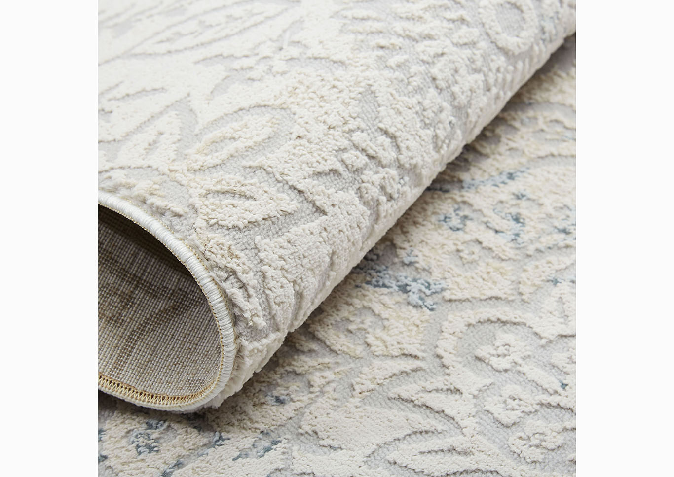 Home Dynamix Christian Siriano Brooksville Charleston Transitional Area Rug 7'9"x10'2" Textured Ivory/Gray/Blue,Home Dynamix